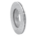 DFC 80-8 Audi 4000 Front Right Drilled & Slotted Silver Brake Rotor