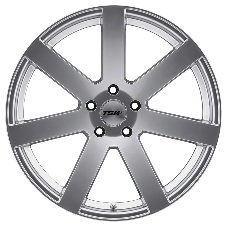 TSW Alloy Wheels silver auto part