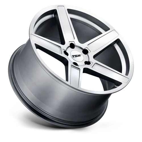 TSW Alloy Wheels silver auto part