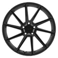 ~(26 lbs. 21X21X11)~ TSW WATKINS 19x9.5 5/120 ET39 CB76.1 DOUBLE BLACK - MATTE BLACK W/GLOSS BLACK FACE LEFT