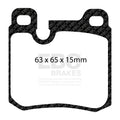 EBC 77-90 Porsche 911 3.3 Turbo Redstuff Rear Brake Pads