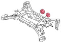 FR-S BRZ 13-21 22 Toyota 86 17-21 22 Rear Diff Bushing (install on frame) Harden Rubber 2 pcs
