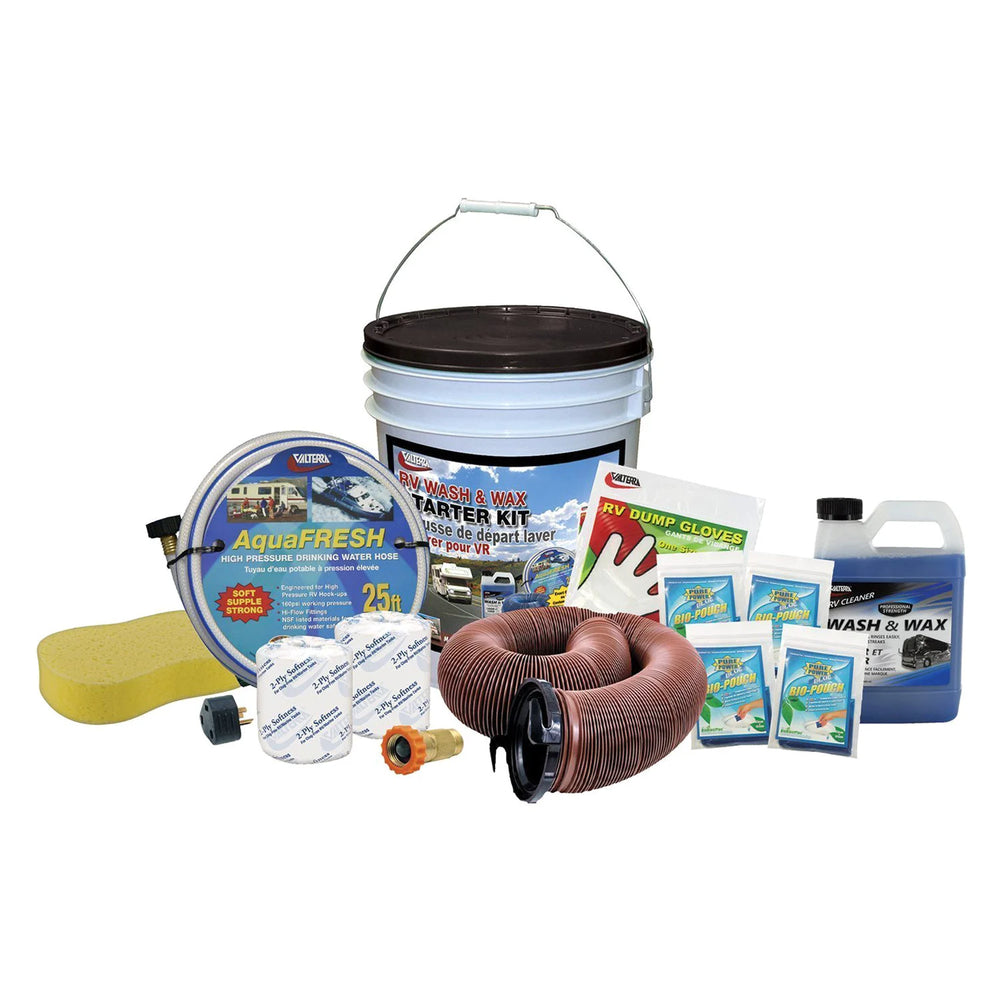DELUXE STARTER KIT IN A BUCKET WITH SPONGE AND WASH & WAX