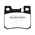 EBC 94-95 Mercedes-Benz C220 (W202) 2.2 (ASC) Yellowstuff Rear Brake Pads