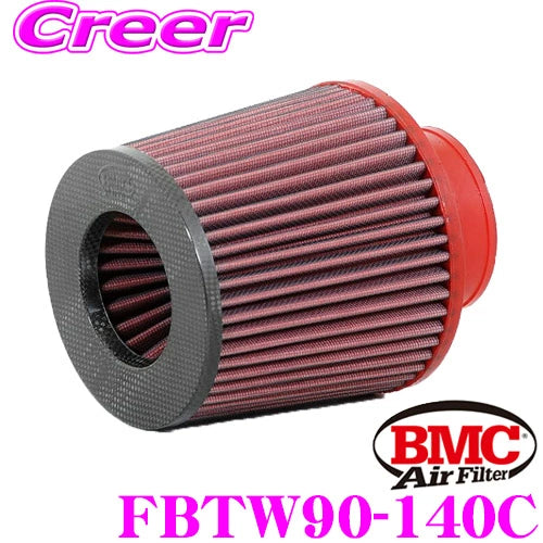 BMC Twin Air Universal Conical Filter w/Carbon Top - 90mm ID / 140mm H