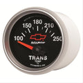 Autometer GM Bowtie Black 2-1/16in 100-250 Degree F Electronic Transmission Temperature Gauge