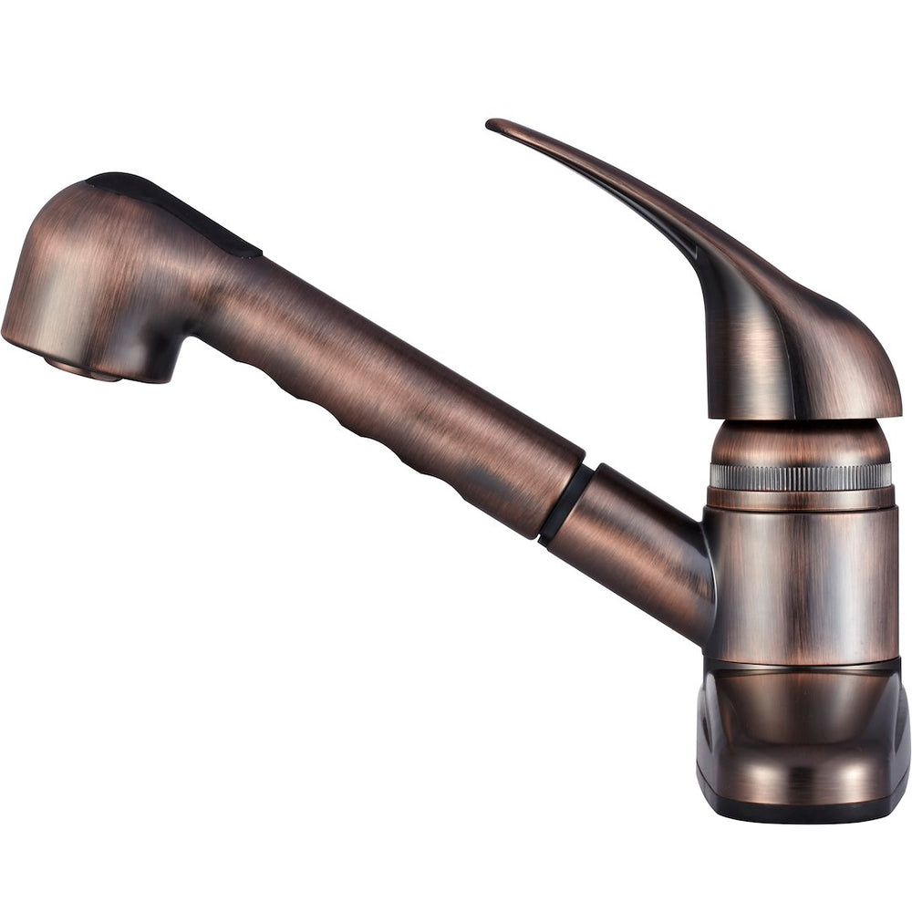 NONMETALLIC PULLOUT RV KITCHEN FAUCET OIL RUBBED BRONZE