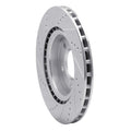 DFC 18-20 Land Rover Discovery Rear Right Drilled & Slotted Silver Brake Rotor