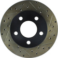 R1 80-89 American Motors Eagle Front Left Drilled & Slotted Black Brake Rotor