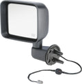 Left Power, Heated, Manual Folding Door Mirror for 2011-2013 Jeep JK Wrangler Crown Automotive