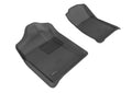 3D MAXpider 2007-2013 Chevrolet/GMC Silverado/Sierra Regular Cab Kagu 1st Row Floormat - Black