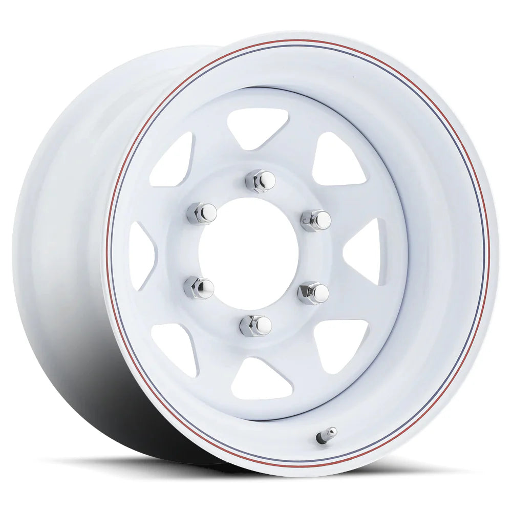 WHITE SPOKE 15X10 6X5.5 (3.75" BS)*