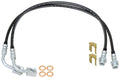 Brake Hose Kit 07-18 Wrangler JK Rear Includes Frame Tabs Clips Copper Washers For Use w/o Antirock System 23.5 Inch Long Pair RockJock 4x4