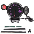 Bikers Choice Big Twin & XL Electronic Mini Tachometer 8000 RPM Black Face 2 1/2 Inch