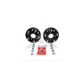 Wheel Adapter 2008-2012 KK Liberty 2 Wheel Adapters And 10 Nuts 1-1/2 Inch Thick Adapts 5 On 4.5 Inch To 5 On 5 in. Black Anodized RT Off Road