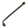 Fragola -8AN Hose Assembly Straight x 90 Degree Alum Nut 42in