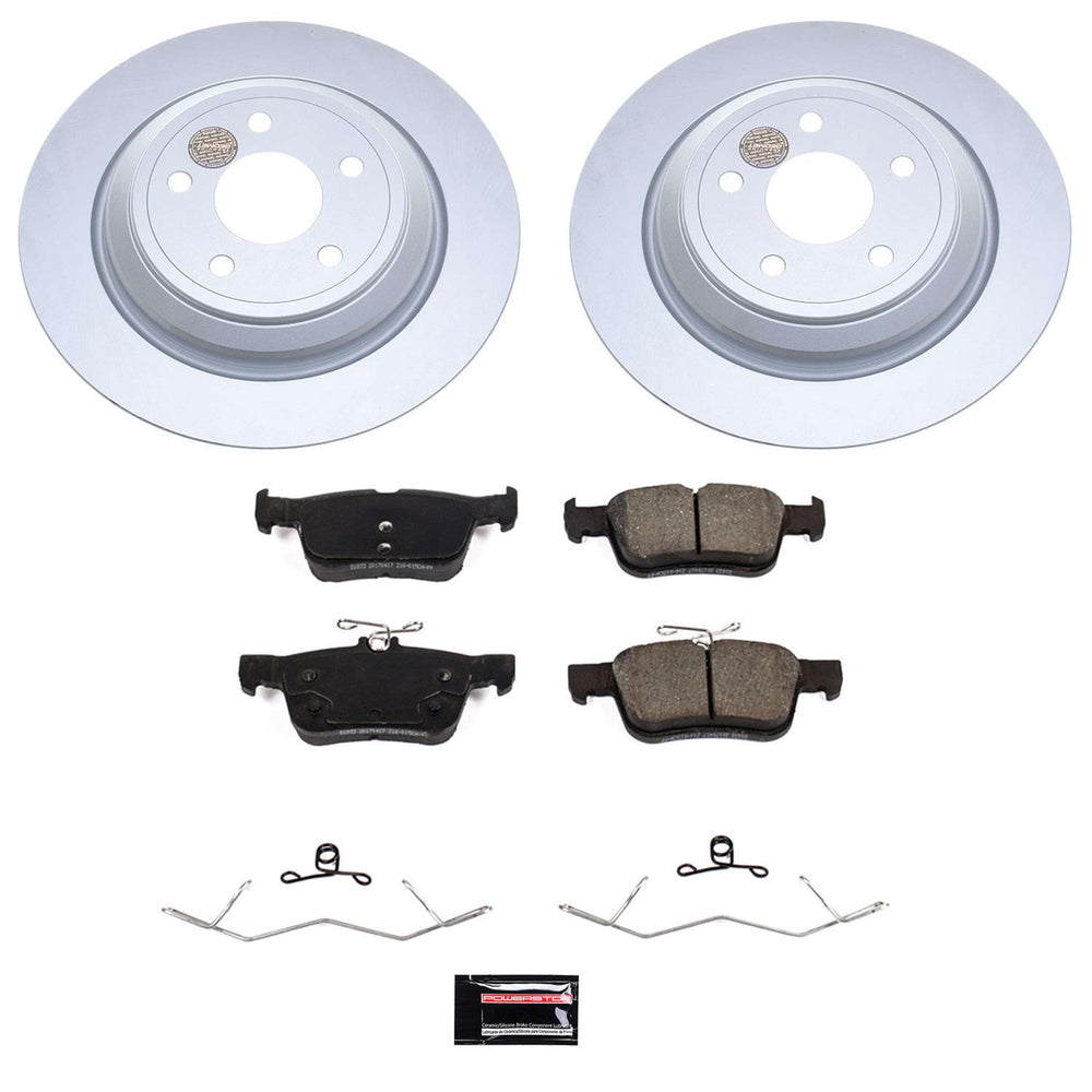 Power Stop 21-22 Ford Bronco Sport Rear Z17 Coated Brake Kit