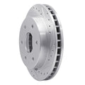 DFC 88-00 Cadillac Escalade Front Right Drilled & Slotted Silver Brake Rotor