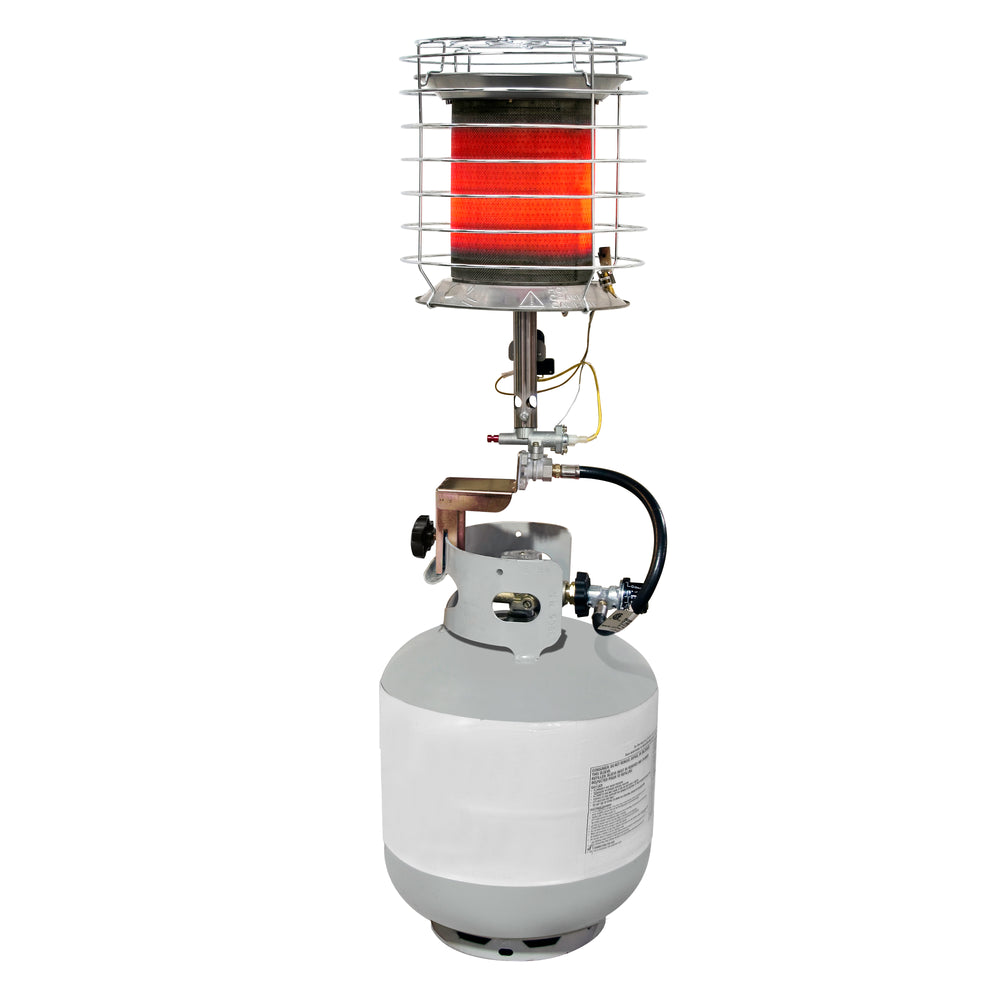 DYNAGLO 360DEG LP TANK TOP HEATER W/TIP OVER SAFETY SW 3000040000 BTU HEATS UP TO 1000 SQ FT