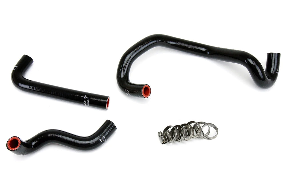 HPS Performance Black Reinforced Silicone Heater Hose Kit for Mazda 86-92 RX7 FC3S Non Turbo LHD