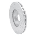 DFC 96-11 Chrysler Crossfire Front Right Drilled & Slotted Silver Brake Rotor