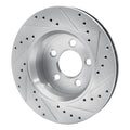DFC 07-12 Dodge Nitro Front Left Drilled & Slotted Silver Brake Rotor