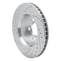 DFC 07-12 Dodge Nitro Front Right Drilled & Slotted Silver Brake Rotor