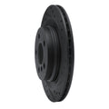 R1 16-26 BMW 228I Gran Coupe Rear Right Drilled & Slotted Black Brake Rotor