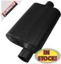 40 Series Chambered Muffler 40 Series Stainless Steel 2.50 Offset In 2.50 Center Out Aggressive Sound Flowmaster