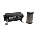 DeatschWerks Stainless Steel 5 Micron Universal Inline Fuel Filter Housing Kit (110mm)