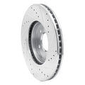 R1 Concepts Brake Rotor Drilled and Slotted Silver Fits Ford Escape
