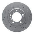 R1 Concepts GEOSPEC Coated Rotor - Drilled Fits Porsche 911