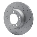 R1 Concepts GEOSPEC Coated Rotor - Drilled Fits Porsche 911