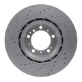 R1 Concepts GEOSPEC Coated Rotor - Drilled Fits Porsche 911
