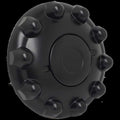 BLACK HUB COVER KIT ABS BLK FRONT 1