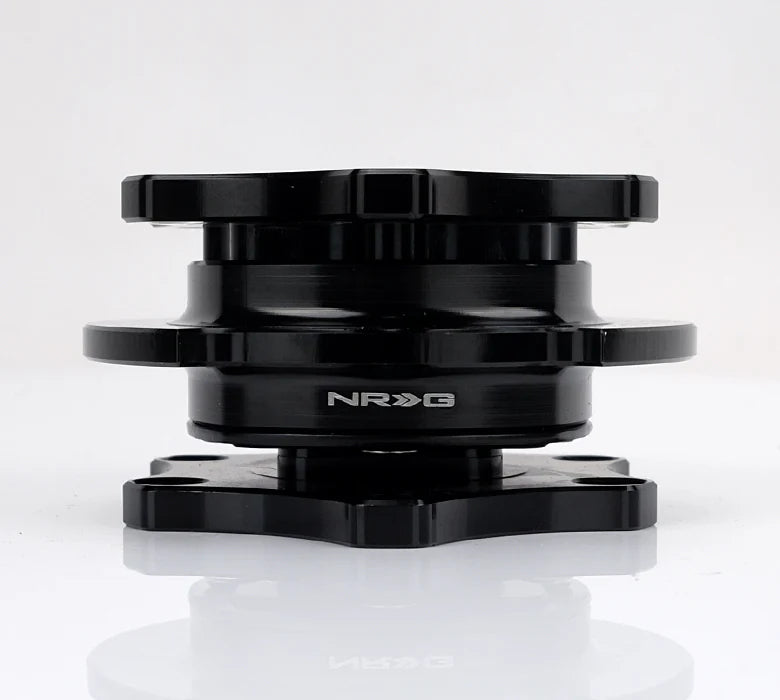 NRG Quick Release SFI SPEC 42.1 - Shiny Black Body / Shiny Black Ring