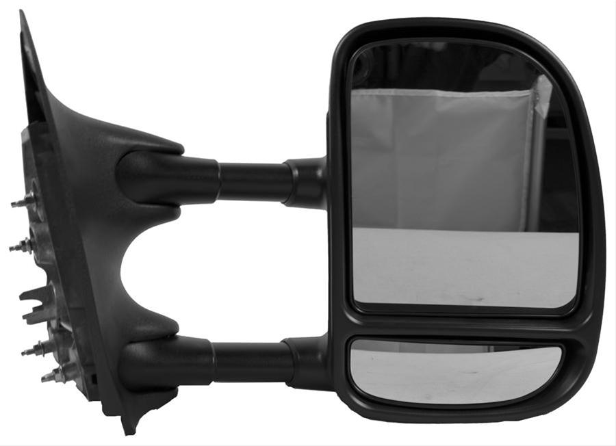RH DOOR MIRROR MAN NONHTD TEXT BLK FLDG TRAILER TOW TYPE FSERIES SUPERDUT Y P/U 9907