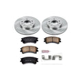 R1 05-10 Honda Odyssey Rear Right Drilled & Slotted Black Brake Rotor