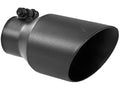 MBRP Universal 4in OD Dual Wall Angled 2.5in Inlet 8in Length Exhaust Tip - Black