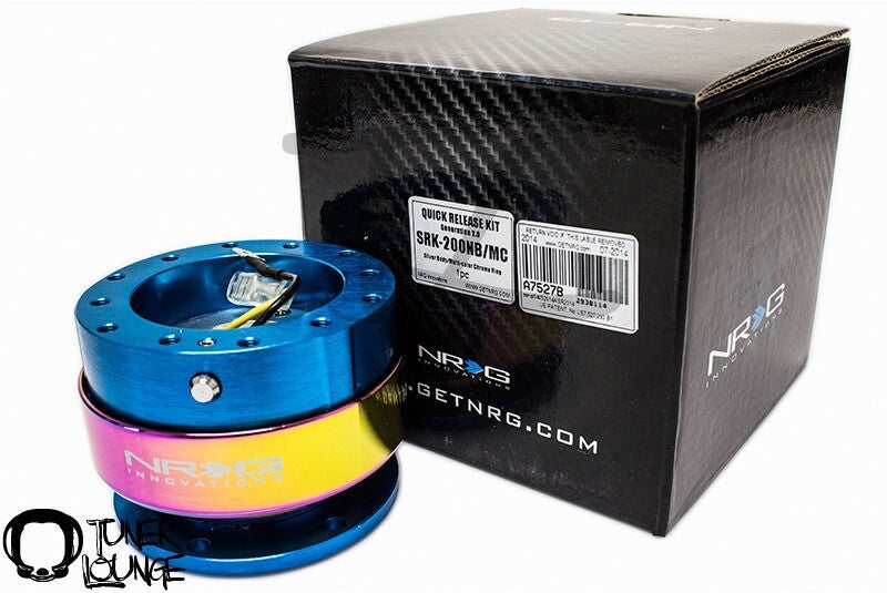 NRG Quick Release Gen 2.0 - New Blue Body / Neochrome Ring