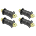 Leaf Spring Main Eye Bushing Kit 87-95 Wrangler YJ Includes Urethane Bushings Greasable Hardware Set of 4 RockJock 4x4