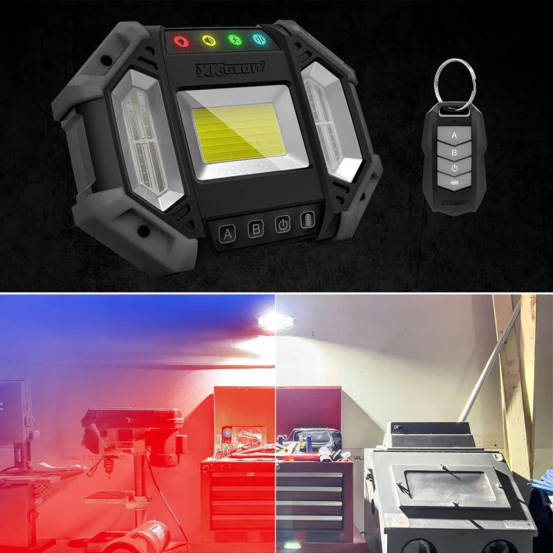 XK Glow XKdefender 7 Mode Work & Security Light w/ Remote