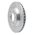 DFC 02-05 Buick Rainier Front Right Drilled & Slotted Silver Brake Rotor