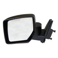 Black ; Right Manual, Manual Folding Mirror for 2007-2014 Jeep MK Patriot Crown Automotive