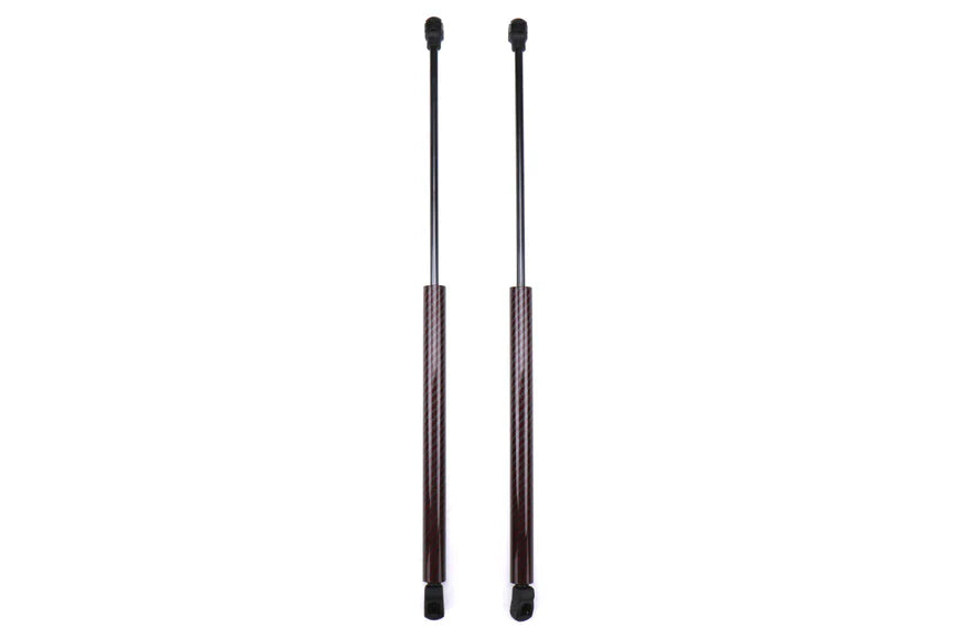 Carbon Reproductions Kevlar Fiber Hood Dampers (Black / Red) - 15 WRX / STI