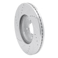 DFC 13-25 Honda Civic Sedan Front Right Drilled & Slotted Silver Brake Rotor