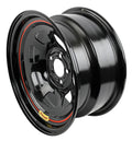 Wheel 15x7 5x100mm D- Hole 4in BS Black