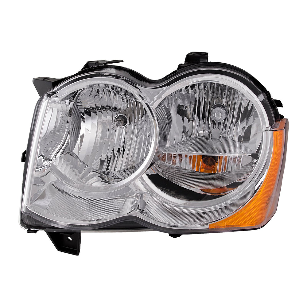 LH HEADLAMP LENS/HOUSING; GRAND CHEROKEE; HALOGEN; GRAND CHEROKEE 0910