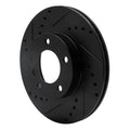 R1 91-06 BMW 325I (USA/Canada) Front Left Drilled & Slotted Black Brake Rotor