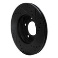 R1 91-06 BMW 325I (USA/Canada) Front Left Drilled & Slotted Black Brake Rotor